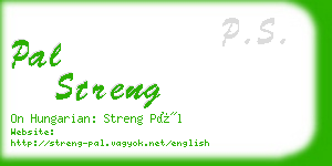 pal streng business card